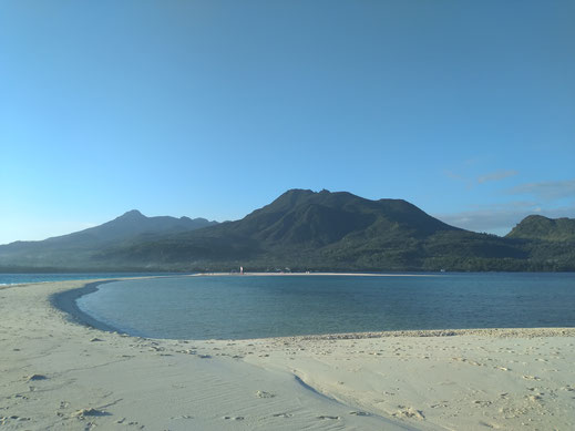 White Island, Camiguin, Philippines, white sandbar, view at volcano Hibok-Hibok, vacation in the Philippines, resort in Camguin, Italian resort and restaurant