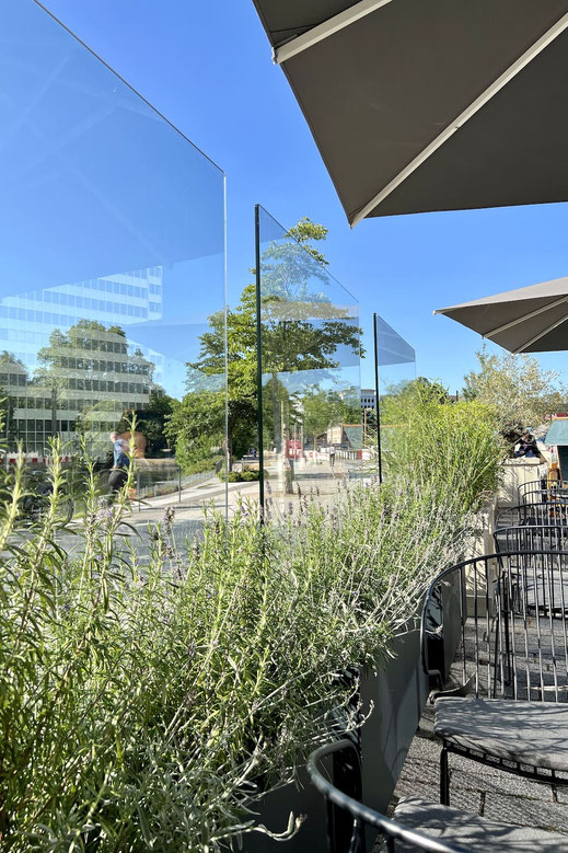 Das ganze Jahr windgeschützt auf der Terrasse in der Gastronomie draußen sitzen