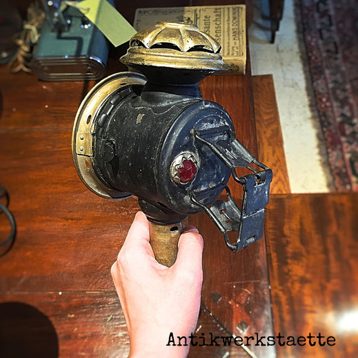 antique bicycle light