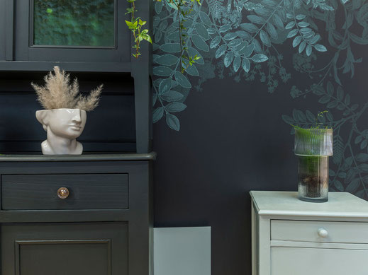 botanical wallpaper with fern, MADEMOISELLE CAMILLE