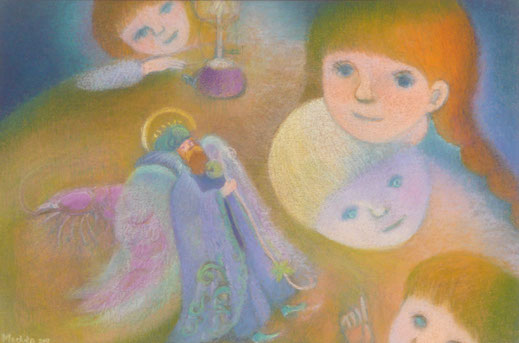 The man from the moon 32.5cmx42.5cm