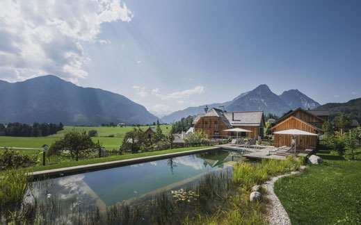 Apartments im Ausseerland mit Sauna und Naturbadeteich