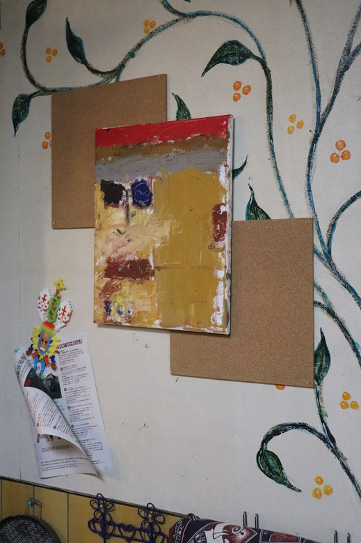 喫茶店「りぼん館」での展示風景