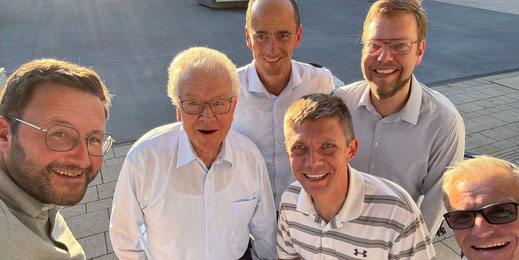 Die CDU-Räte mit Ehrenbürger Franz Schuhmacher.