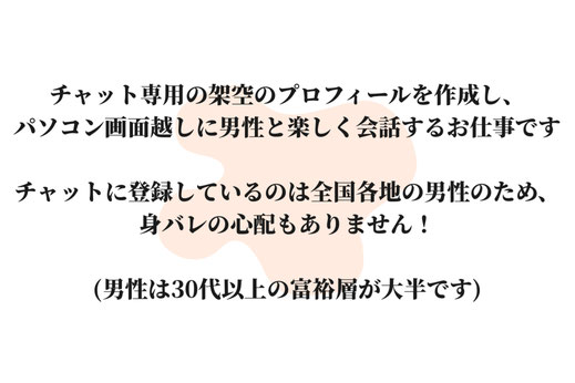 架空のプロフィールで働きます