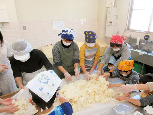 北比良 味噌加工体験 親子クッキング教室