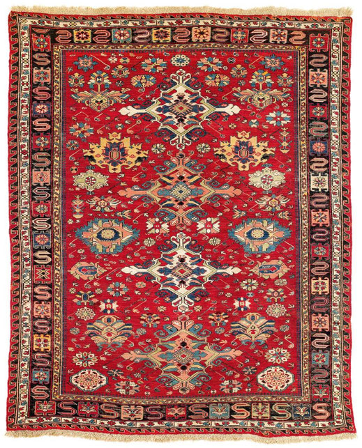 Chelaberd Karabakh Wool Warp Rug, circa, second half of 19th century