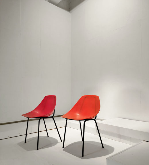 Pierre Guariche French Designer "Coquillage" Chairs for Meurop, Belgium, 1961