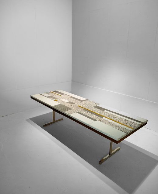 Berthold Müller Werkstätten Örlinghausen Mosaic Coffee Table, Germany, 1960s - PN.Modern pnmodern.com