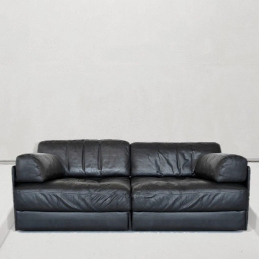 Buy De Sede  DS-76, Sectional Bed-Sofa, 1970 Edition  Ash Wood, Hard Plastic, Leather  Switzerland, 1960s 1970s PN.Modern pnmodern