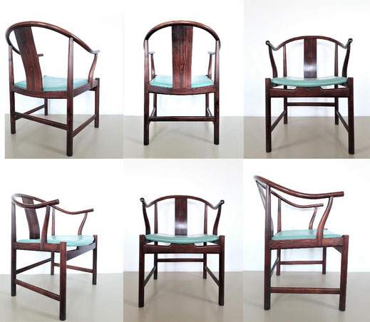  Set of six Hans J. Wegner PP66 "Chinese Chair". Manufactured by PP Møbler, Denmark