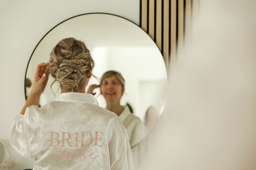 Braut Getting Ready