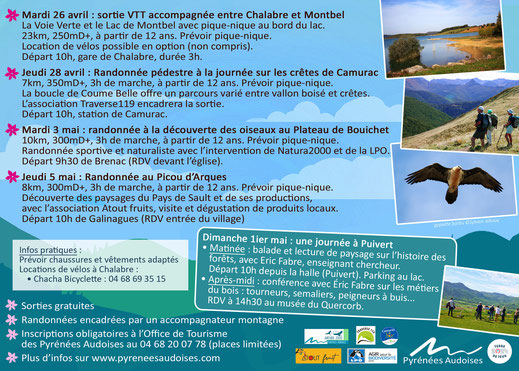 Programme des Experiences Outdoor - Pyrénées Audoises