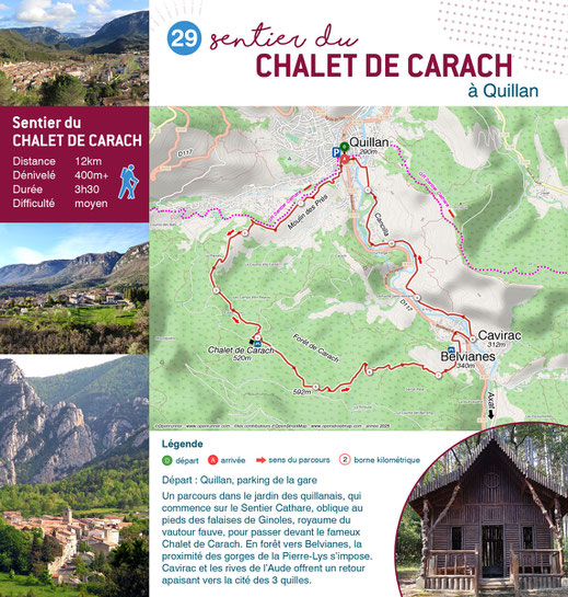 Fiche rando - Sentier du Chalet de Carach