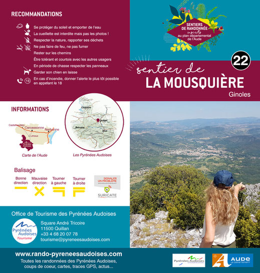 Fiche rando La Mousquière - Ginoles - Sentiers Pyrénées Audoises