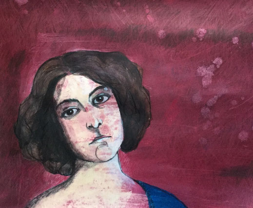 Milena, 65 x 50 cm, Mischtechnik (Acryl, Graphit, Farbstift), Preis gerahmt Sfr. 450.-