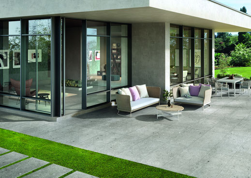Terrasse Betonoptik Fliese