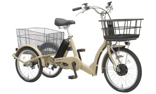 電動アシスト三輪車 シルバー バスケット付き 21Technology 電動アシスト三輪自転車 三輪車 電動三輪車 電動アシスト