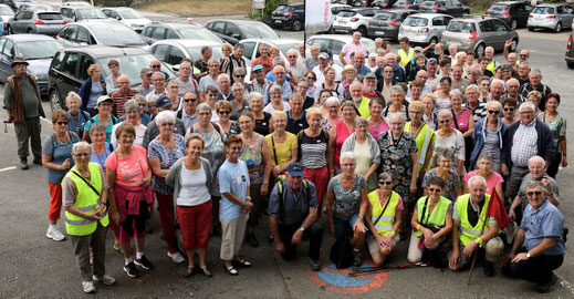 Marcheurs 2ème groupe en après-midi -  Circuit 8kms La Grande Maillardière 