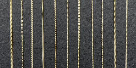 Kettenbänder in gold für ein permanentes Armband 