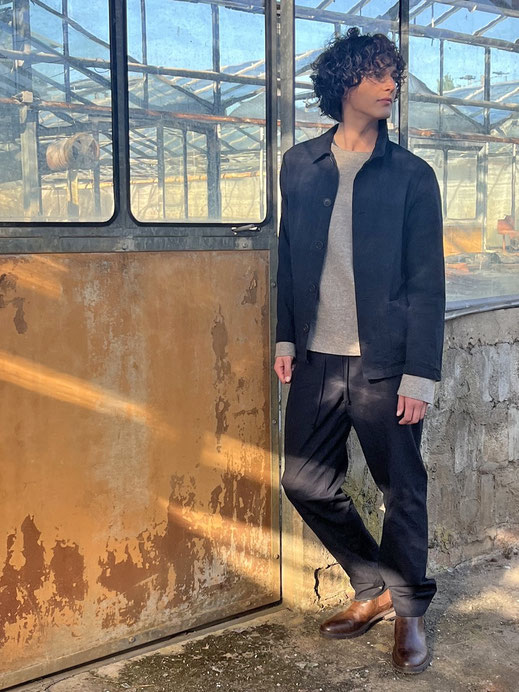 BAUMWOLLJACKE / schwarz