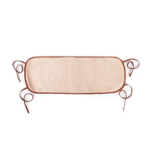 Gaine en laine naturelle de mouton marron