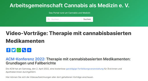 Therapie mit cannabisbasierten Medikamenten