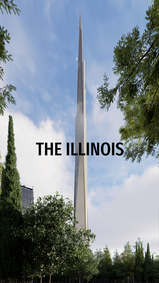The Illinois de Frank Lloyd Wright - Recreación y animación por 90Grados