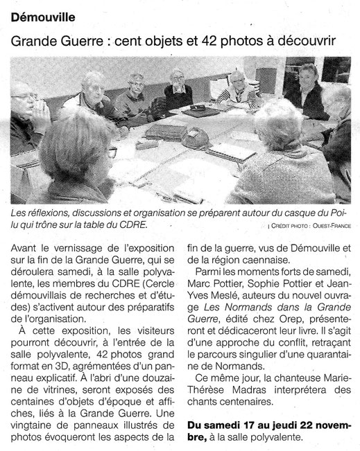 Article Ouest-France du 17/11/2018