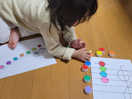 遊びながら楽譜の仕組みを
