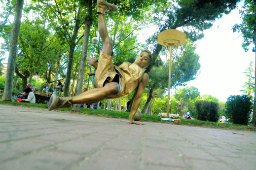 Estatuas vivientes, eventos, espectáculo