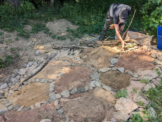 Sandarium mit fertiger Mischung