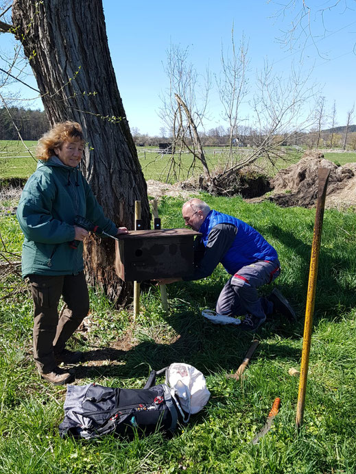 Gabi und Hans bei der Arbeit