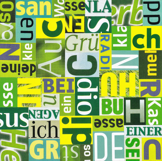Papiercollage von Klaus Becker, Kassel