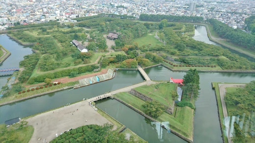 最終日。幕末に作られた日本初西洋式城塞(五稜郭タワーから)