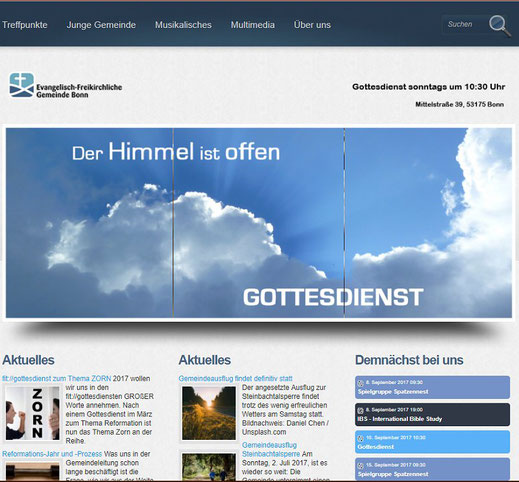 Homepage der Bonner Gemeinde