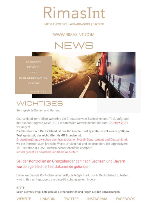 RimasInt-NEWS-Handel-Transporte-Covid