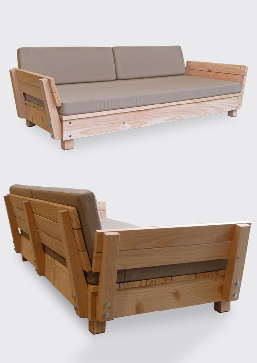 Banquette Abelia bois douglas made in france