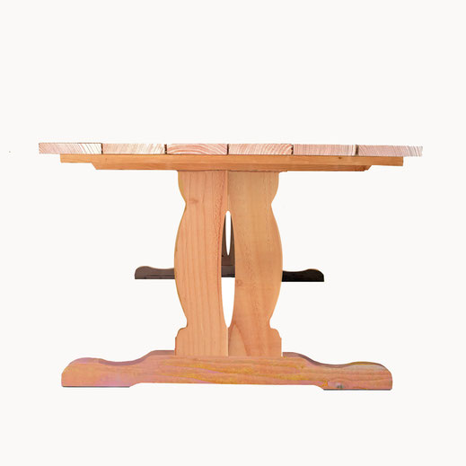 table bois jardin