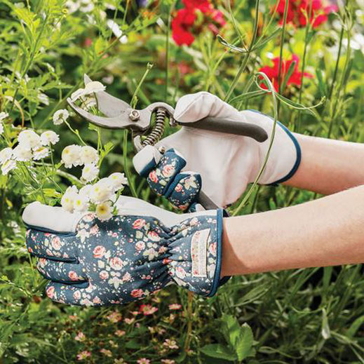 gants de jardinage fleurs