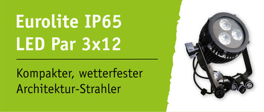 Eurolite IP 64 LED Strahler - Wetterschutz für beeindruckende Lichtakzente im Freien. RGB-Farbmischung, vielseitige Anwendungsmöglichkeiten für Events unter freiem Himmel.