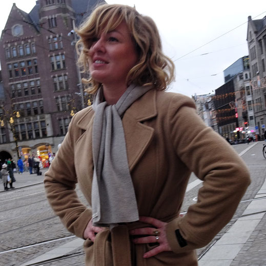 Handcrafted Merino Wool Scarves solid woman outfit