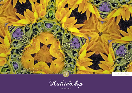 Wandkalender Kaleidoskop Träume, DIN A3 für 2023, von Flora Funkenflug