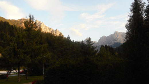 Im Hintergrund die Julischen Alpen
