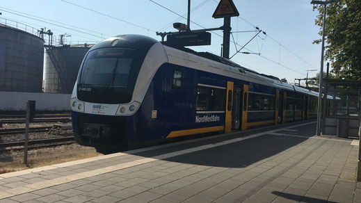 Rückfahrt mit dem Zug