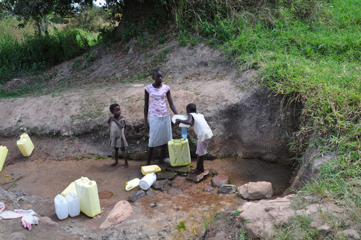 One of the water wells in Gulu