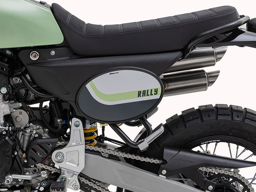 Caballero Rally 500 Seitendeckel mit Motorblock