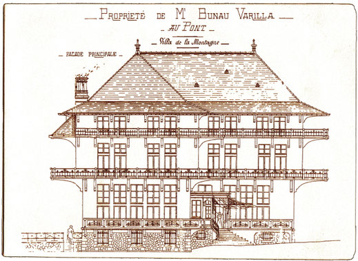 Der raffinierte Entwurf des Architekten Campiotti des Dorfes Le Sentier