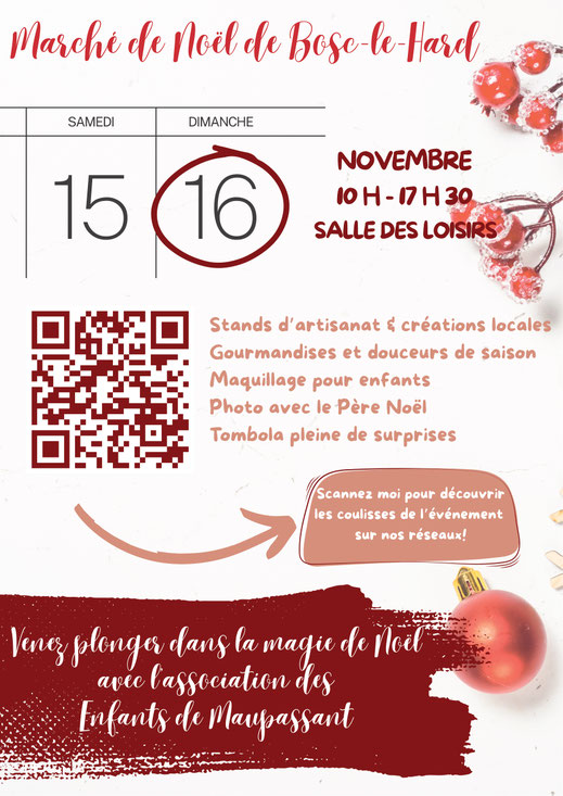 affiche marché de noël