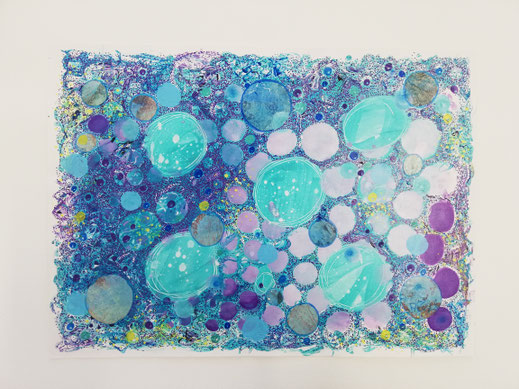 untitled (bubbles) by Annika Peissert (Collage)